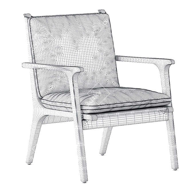 Stellar Works REN Lounge Chair 3D model image 6