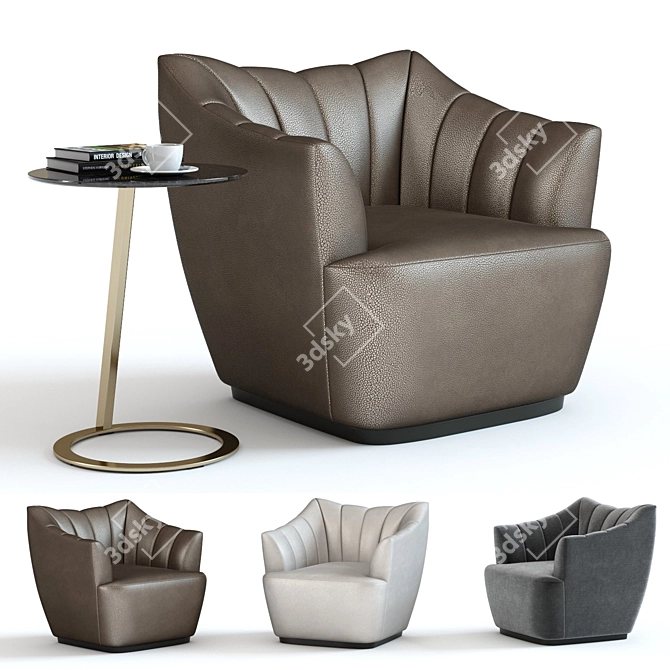 Fenton Armchair: Stylish and Elegant 3D model image 1