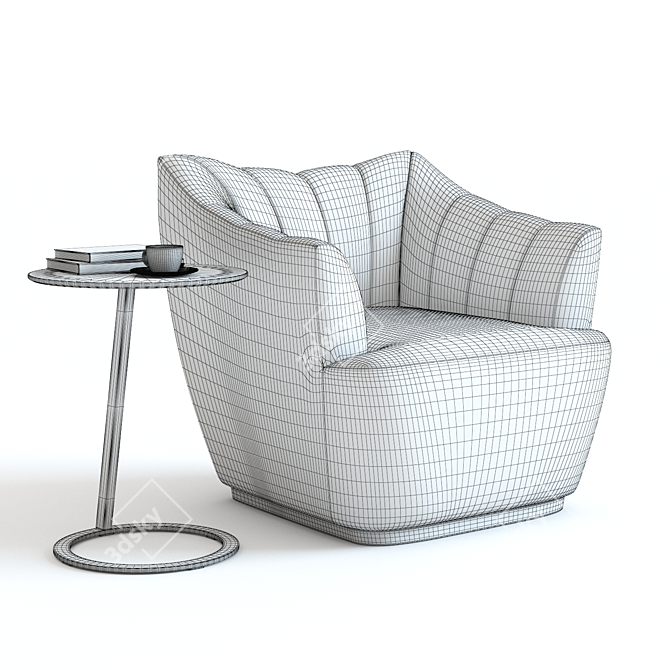 Fenton Armchair: Stylish and Elegant 3D model image 2