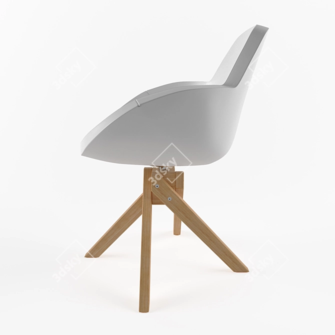 Elegant Darling Chair 3D model image 2