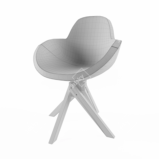 Elegant Darling Chair 3D model image 3