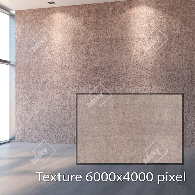 Seamless Plaster Texture Pack 3D model image 2