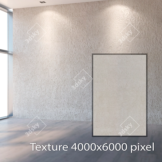 Seamless 4K Plaster Texture 3D model image 2