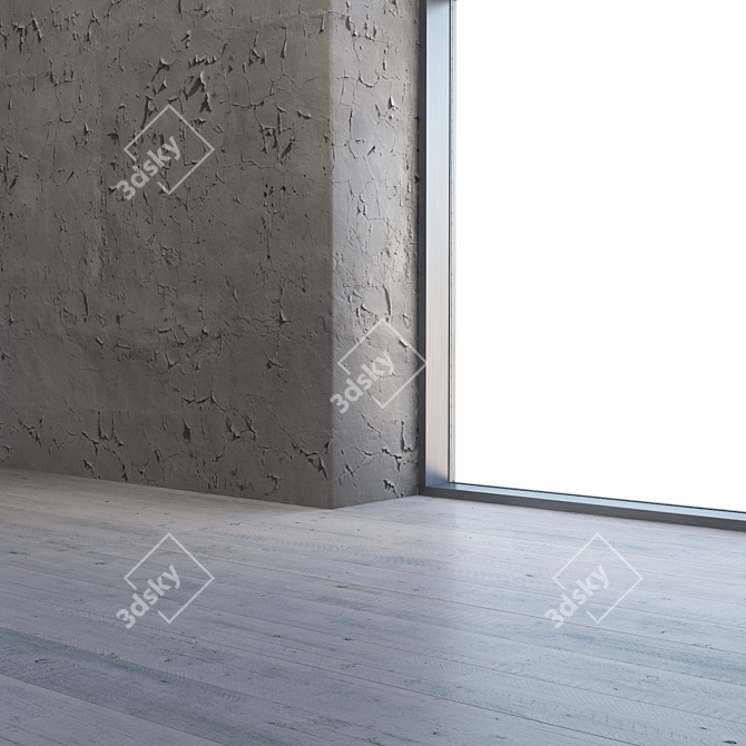 Seamless Plaster Texture Kit 3D model image 3