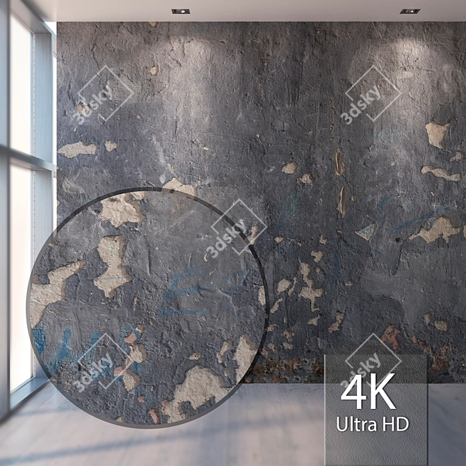 Title: Seamless 4K Plaster Texture 3D model image 1