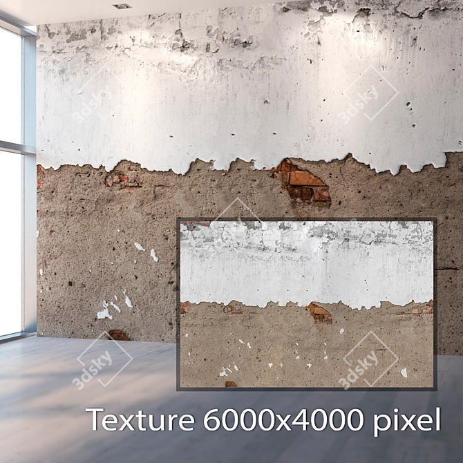 Seamless Plaster Texture in 4K Resolution 3D model image 2