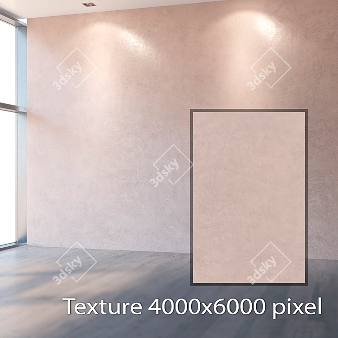 Seamless 4K Plaster Texture 3D model image 2