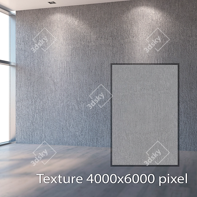 Seamless Plaster Texture Pack 3D model image 2