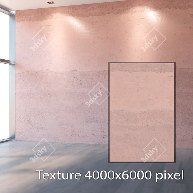 Seamless 4K Stucco Texture 3D model image 2