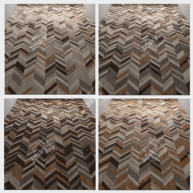 Versatile Wood Floor: 3D Models & Textures 3D model image 1