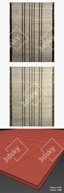 Contemporary Mauro & Spice Rugs 3D model image 3