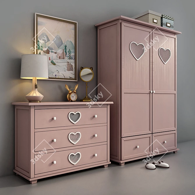 Russian Brand Etage: Adelina Children's Furniture 3D model image 2