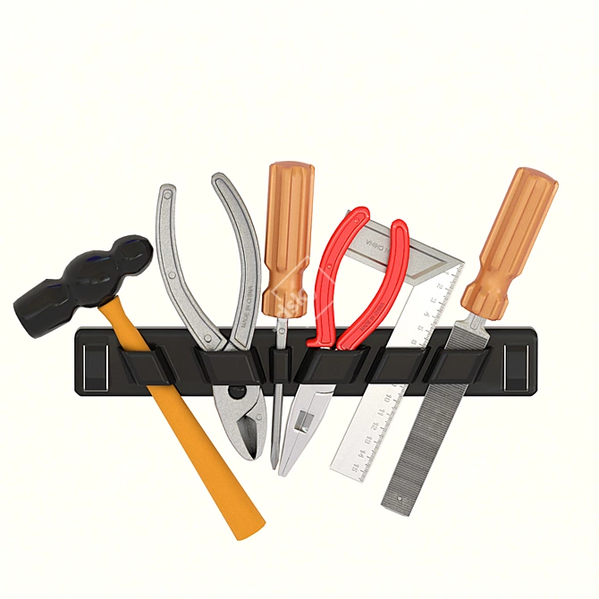 6-Piece Tools Set 3D model image 1