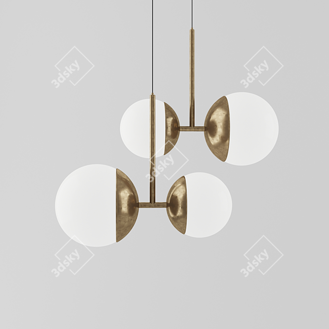 Modern Celling Light - Sleek Illumination 3D model image 2