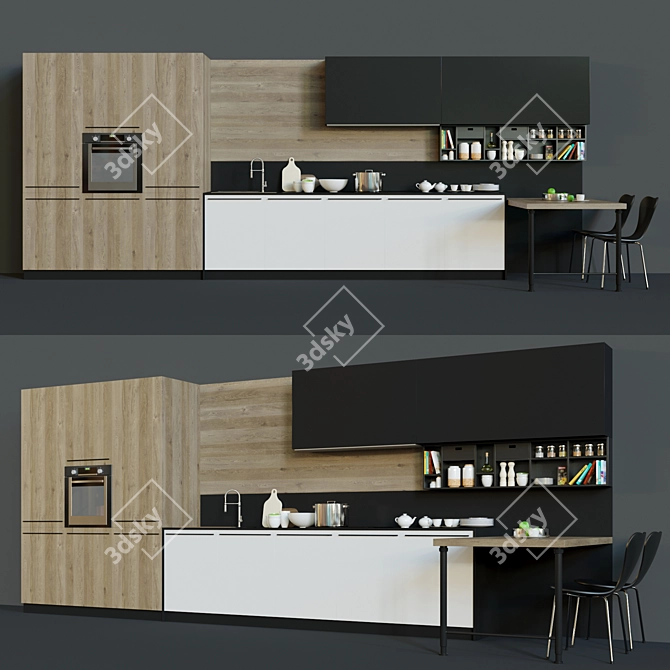 Italian Elegance: YOTA Armony Cucine 3D model image 1