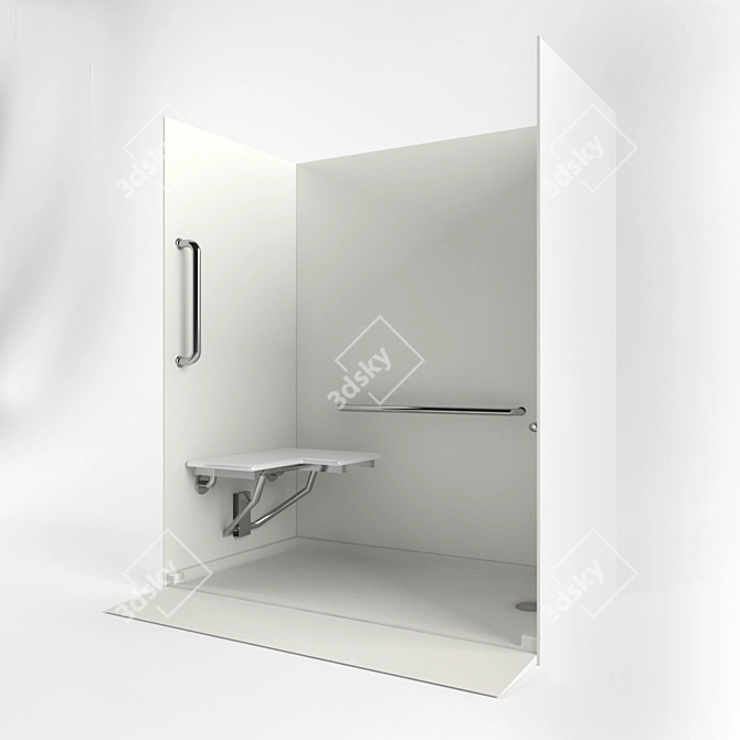 Swanstone 3D Bath Wall Kit 3D model image 2