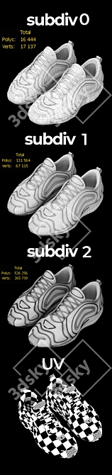 Revolutionary Nike Air Max 720 3D model image 3