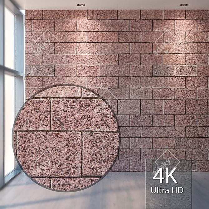 Seamless Granite Texture - 4K 3D model image 1