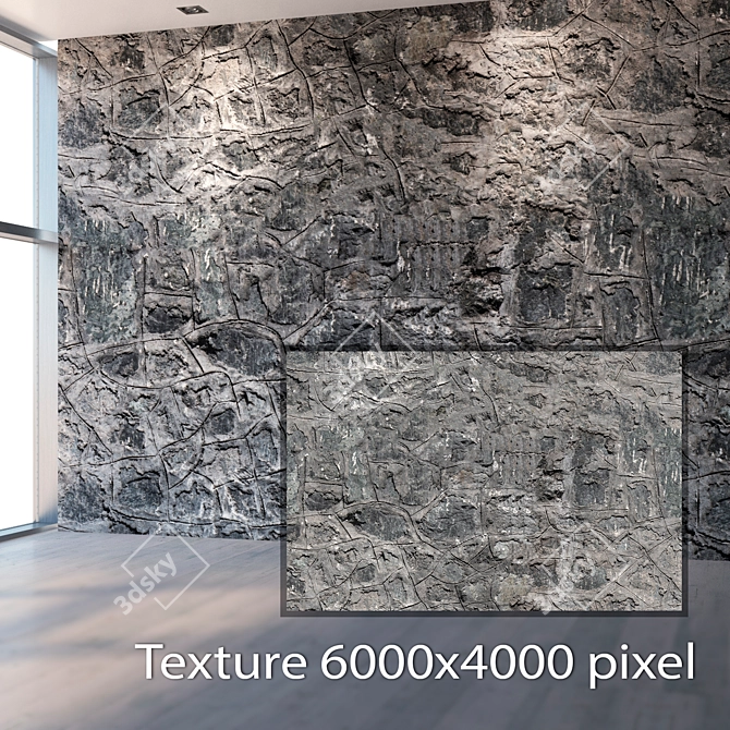 Seamless Stone Texture Set 3D model image 2