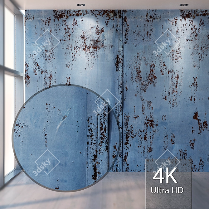 Seamless Metal Texture - 4K 3D model image 1