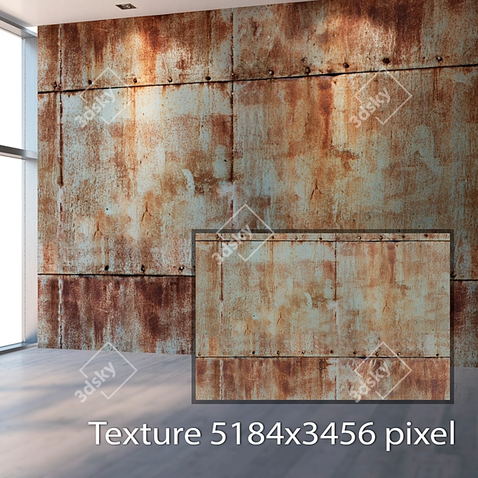 Seamless Metal Texture Kit 3D model image 2