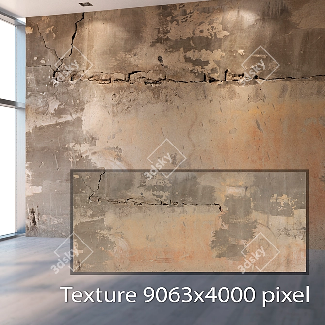 Seamless Plaster Texture - 4K Maps & Material 3D model image 2