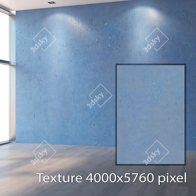 Seamless Plaster Texture Kit 3D model image 2