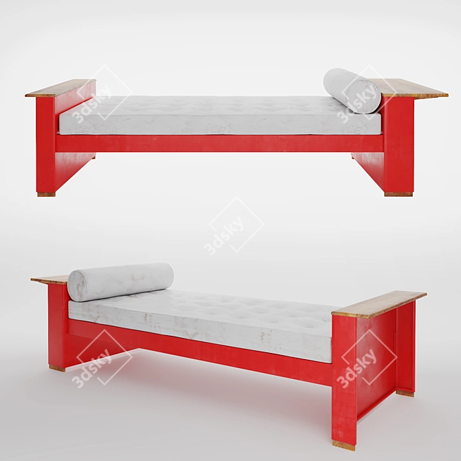 Prouve Cite Bench - Sleek and Stylish! 3D model image 1