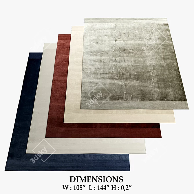 Molteni & C Rugs Collection 3D model image 1