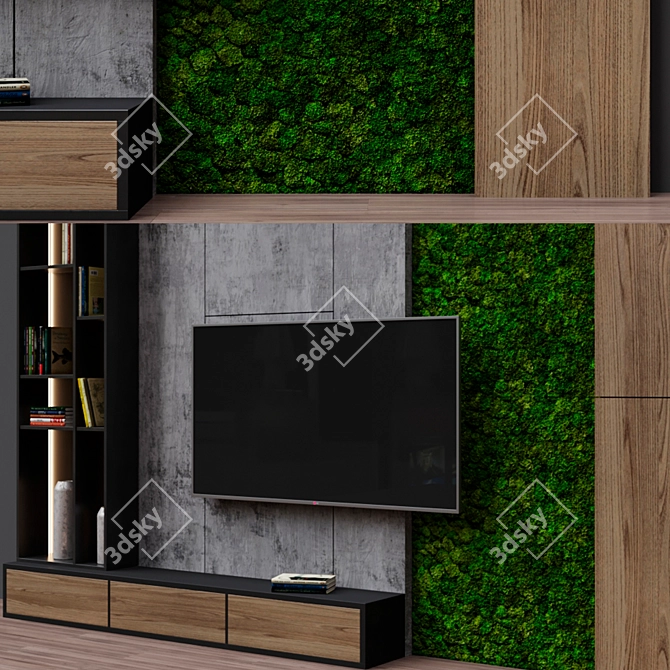 Zone 14 TV: Sleek, Space-Saving Solution 3D model image 2