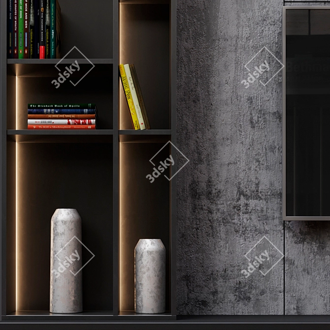 Zone 14 TV: Sleek, Space-Saving Solution 3D model image 3