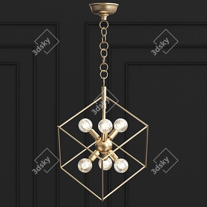 Elegant Roundout Pendant - Hudson Valley Lighting 3D model image 1