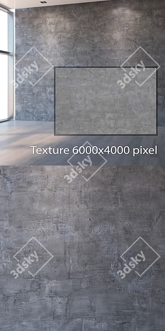 Seamless Plaster Texture Pack 3D model image 2