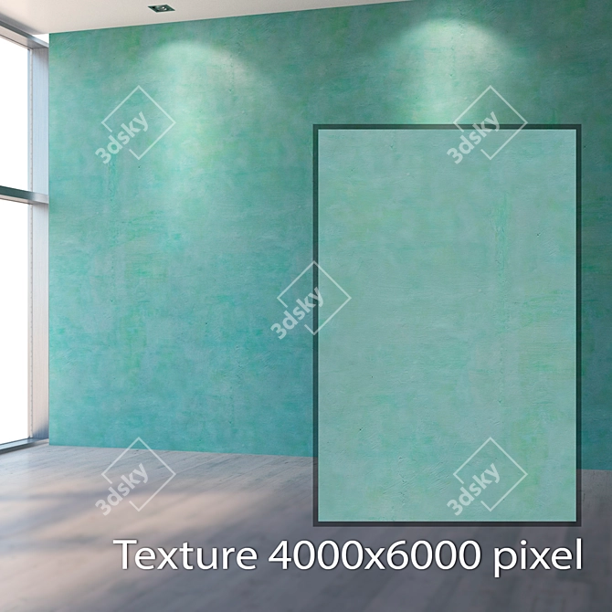 Seamless Plaster Texture Kit 3D model image 2