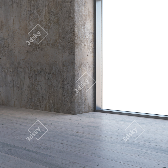 Seamless Plaster Texture 4K 3D model image 3