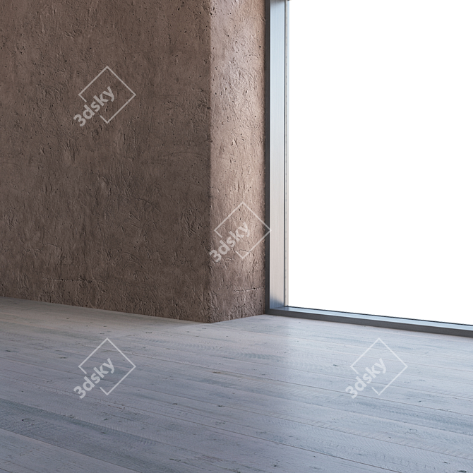 Seamless Plaster Texture 4K 3D model image 3