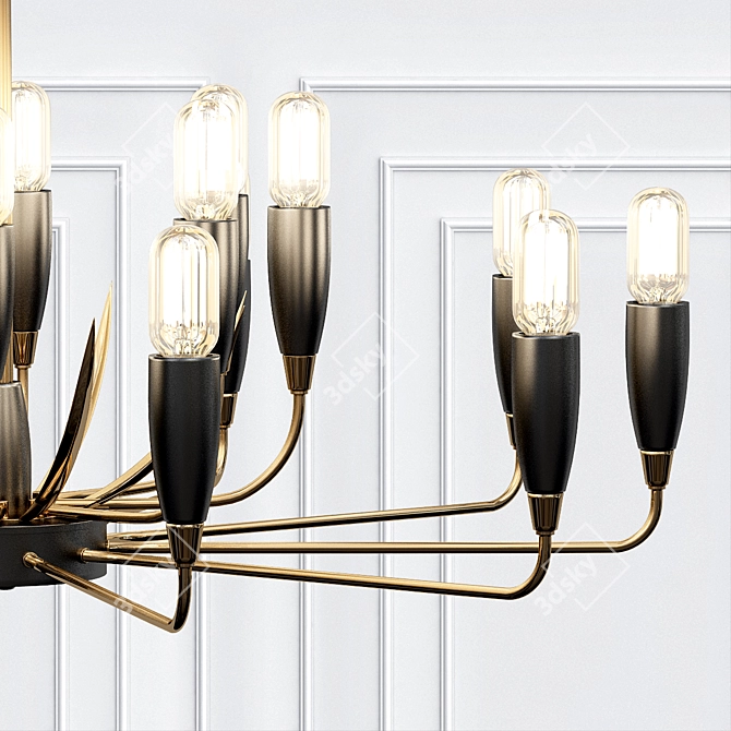 Elegant Intrigue: Arteriors Hardy Chandelier 3D model image 2