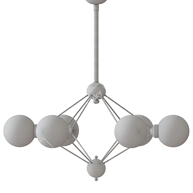 Elegant Illumination: Bonn Chandelier 3D model image 2