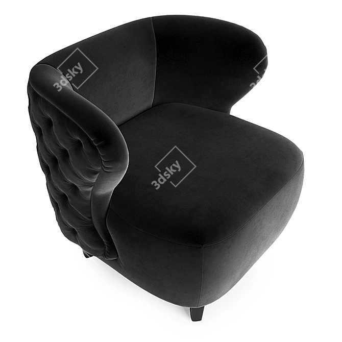 Annabelle Heritage Armchair: 3D Model with Textures 3D model image 2