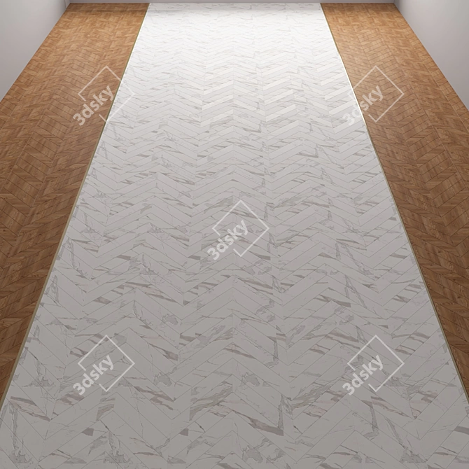 Marble & Wood Floor Collection 3D model image 2