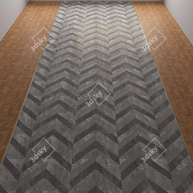 Marble & Wood Floor Collection 3D model image 3