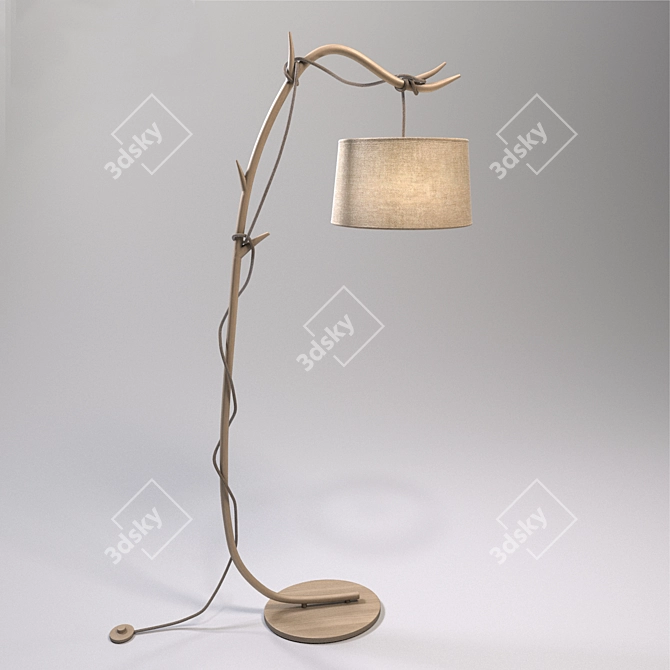 Title: Sabina Eco Floor Lamp by Mantra 3D model image 1