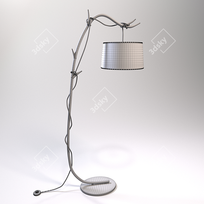Title: Sabina Eco Floor Lamp by Mantra 3D model image 3