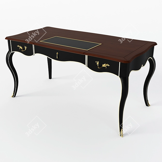 Montigny Cavaillon Large Desk 3D model image 1