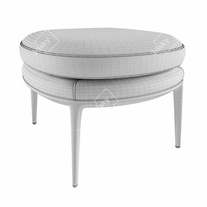 Maxalto Caratos Pouf - Italian Designer Elegance 3D model image 3