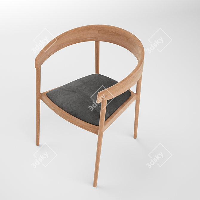 Modern George Armchair: Stylish and High-Quality 3D model image 2