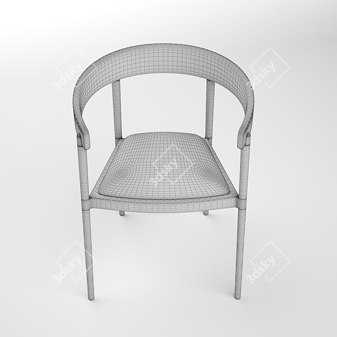 Modern George Armchair: Stylish and High-Quality 3D model image 3