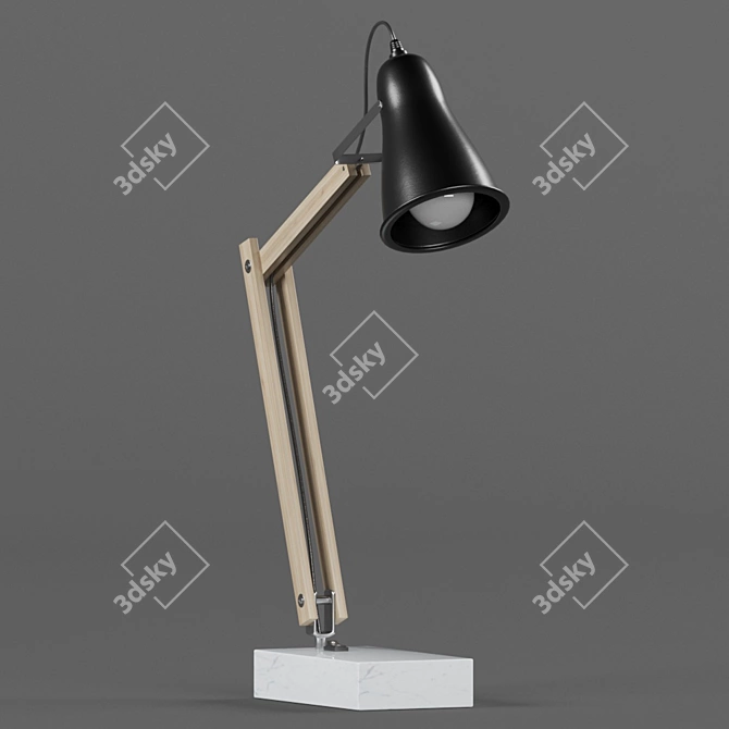 Elegant Desk Lamp 3D model image 1