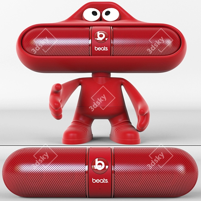 Beats Pill 2.0: Wireless Speaker 3D model image 1