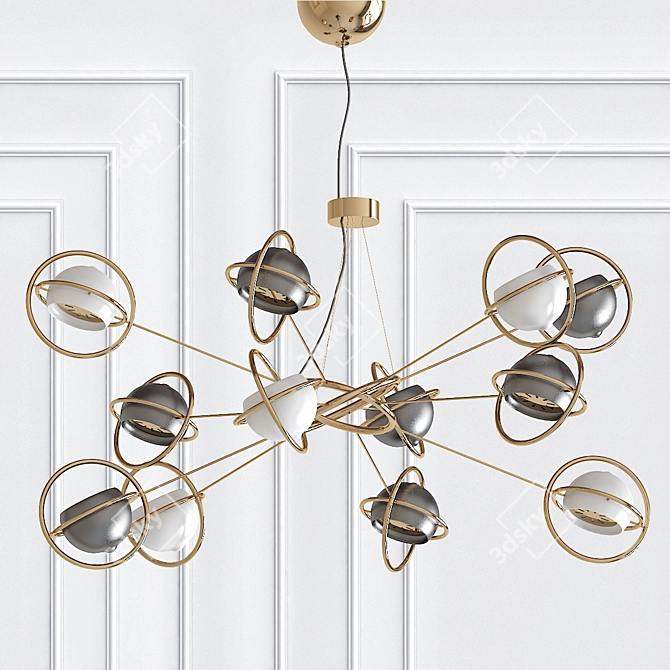 Cosmic Elegance Pendant Light 3D model image 1